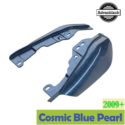 Cosmic Blue Pearl Mid-Frame Air Deflector Heat Shield For 2009+ Harley Touring - Moto Life Products