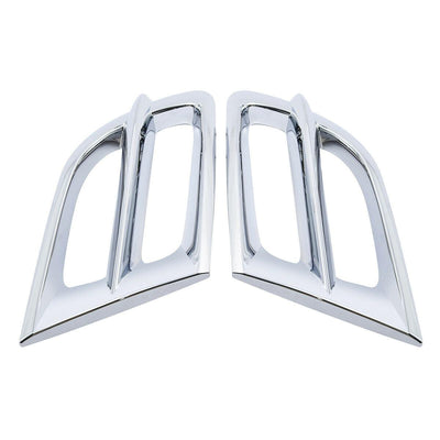 ABS L&R Side Fairing Accent Grilles For Honda Goldwing GL1800 2001-2011 Chrome - Moto Life Products