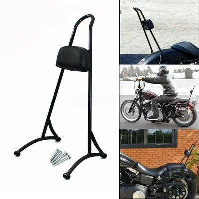 20" Tall Black Sissy Bar for 2004-2015 Harley Sportster XL883 1200 - Moto Life Products