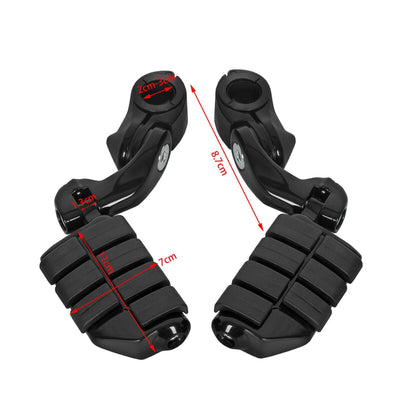 Adjustable Highway Foot Pegs Peg 1 1/4" 32mm Mount Kit For Harley Davidson - Moto Life Products