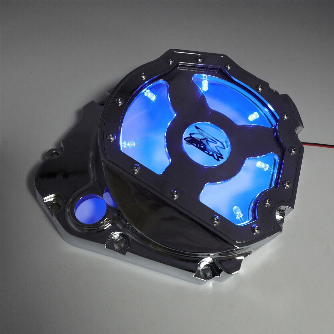 Blue for Suzuki GSX-R 600/750/1000 2001-2005 LED See through Engine Clutch Cover - Moto Life Products