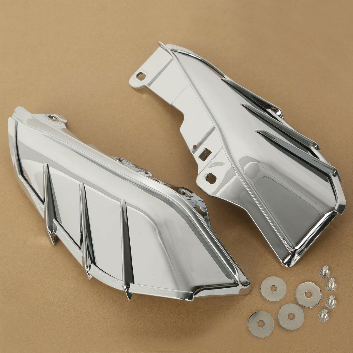 Chrome/Black Mid-Frame Air Deflector Trim Fit For Harley Touring Trike 2009-2016 - Moto Life Products