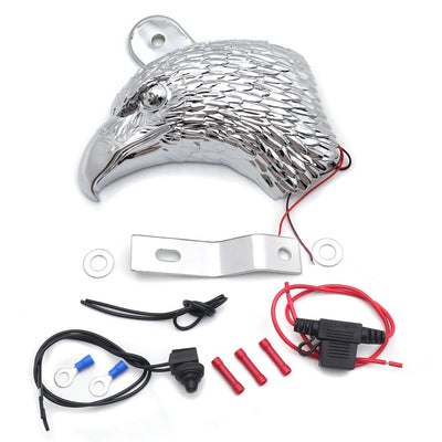 Chrome Eagle horn cover w/ LED For 92-20 Harley "cowbell" and all V-rod's - Moto Life Products