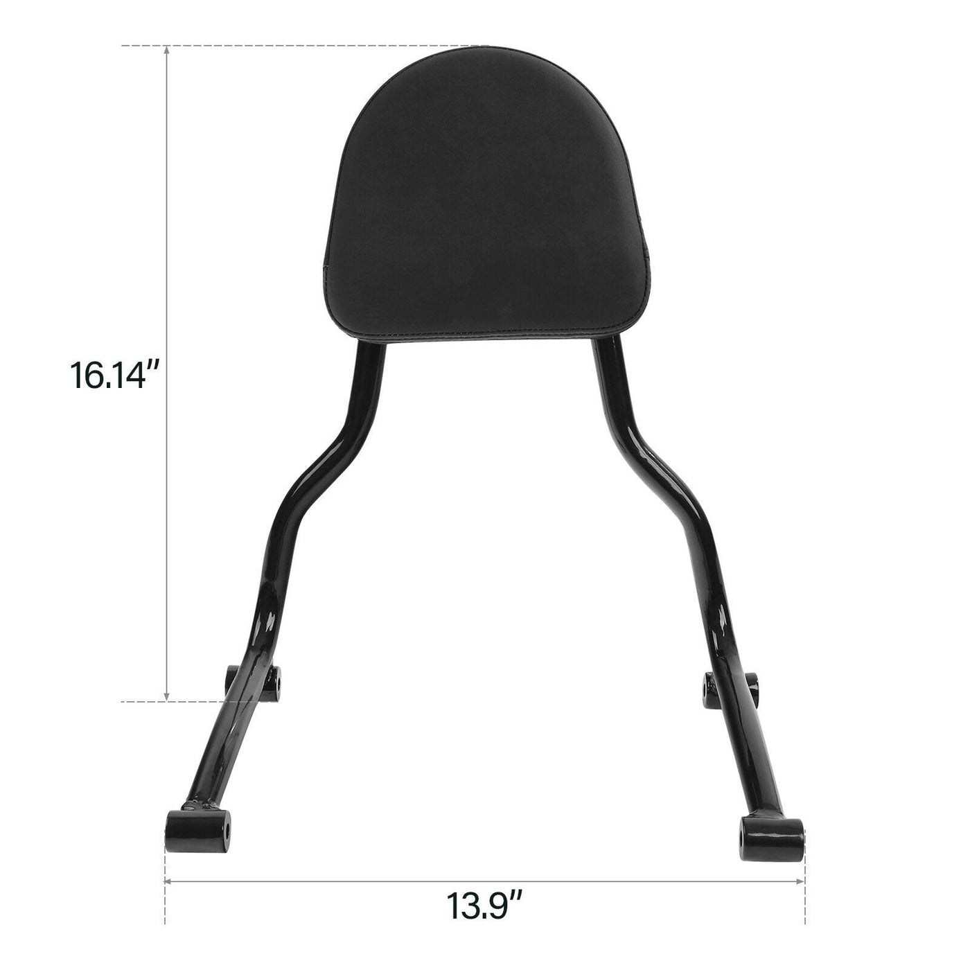 Gloss Black Rear Passenger Backrest Sissy Bar Fit For BMW R18 2020-later - Moto Life Products