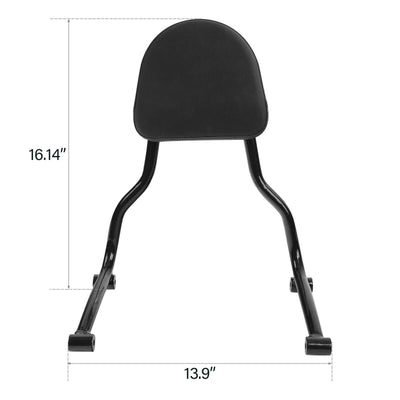 Gloss Black Rear Passenger Backrest Sissy Bar Fit For BMW R18 2020-later - Moto Life Products