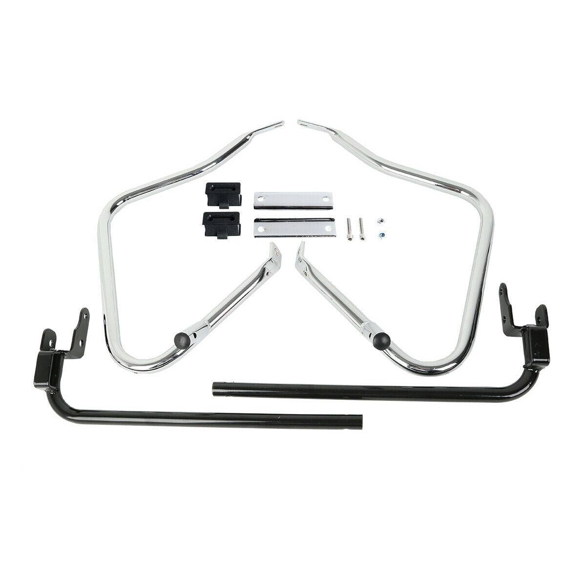 Saddlebag Bracket Guard Crash Bars For Harley Touring Street Road Glide 2014-22 - Moto Life Products