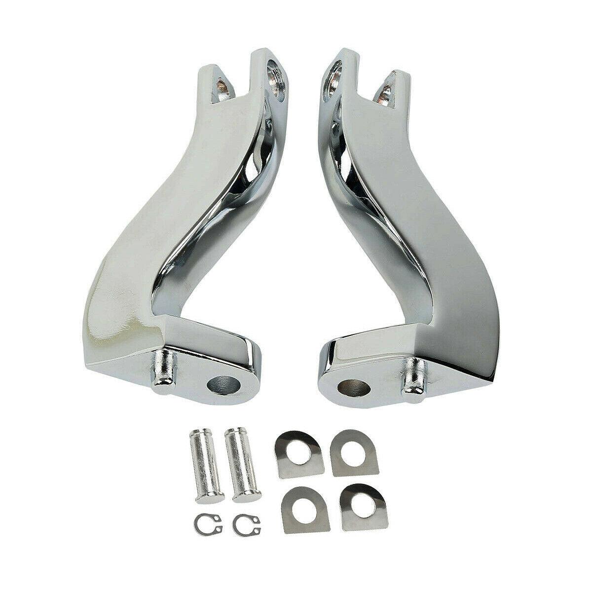 New Chrome Passenger Footpeg Mount Bracket For Harley Road Glide King 1993-2022 - Moto Life Products