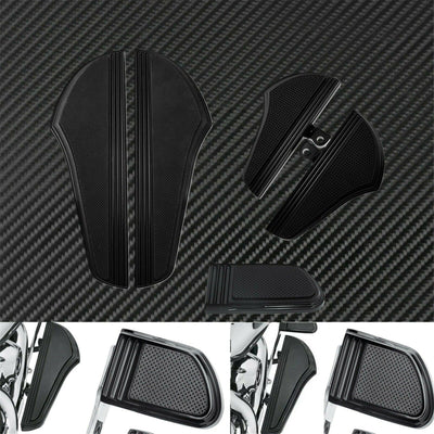 Motorcycle Black Driver Passenger Floorboards Brake Pedal Cover Fit For Touring - Moto Life Products