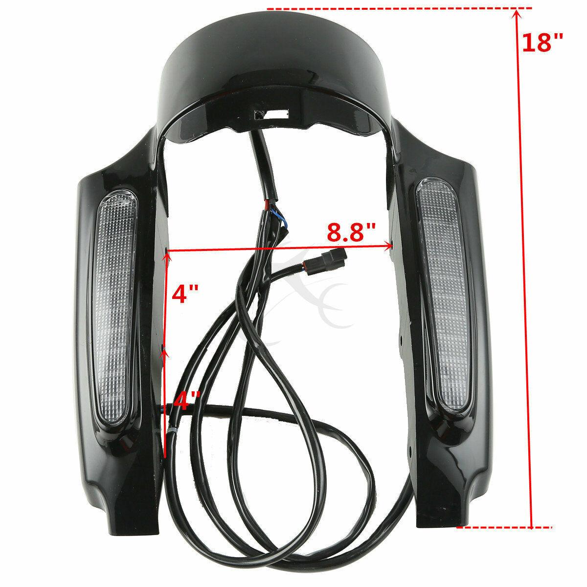 Rear Fender Fascia Set W/ Led light Fit For Harley Electra Road Glide King 09-13 - Moto Life Products