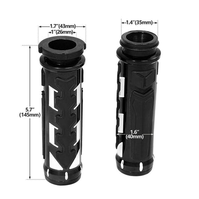1'' CNC Electric Handlebar Grips Fit For Harley Road Glide 08-20 Dyna Softail - Moto Life Products