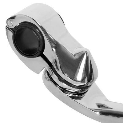 Black Chrome Long Highway Foot Pegs 1-1/4" motorcycle For Harley-Davidson - Moto Life Products