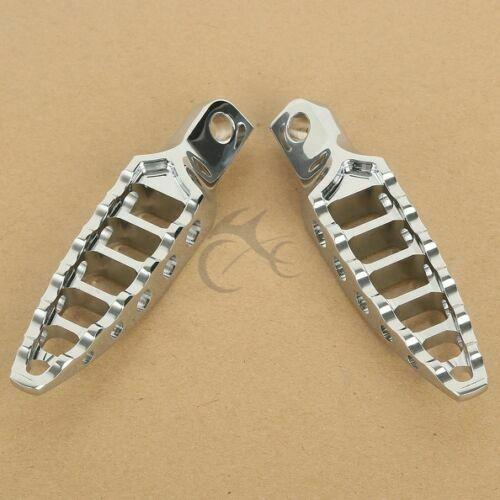 Chrome Footpegs Foot Pegs Fit For Harley Touring Street Electra Glide Softail - Moto Life Products