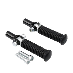 Black Passenger Footpeg Pegs Clevis Support Mount Fit For Harley Softail 00-06 - Moto Life Products