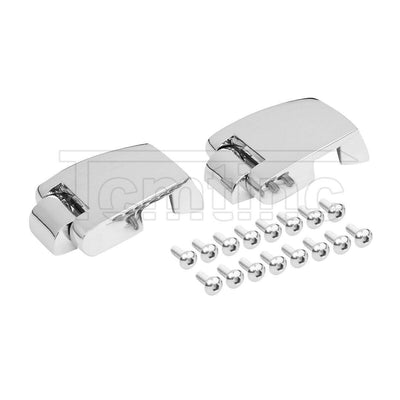 Chrome Trunk Lock Hinges For Harley Tour Pak CVO Road King Street Glide 88-13 - Moto Life Products