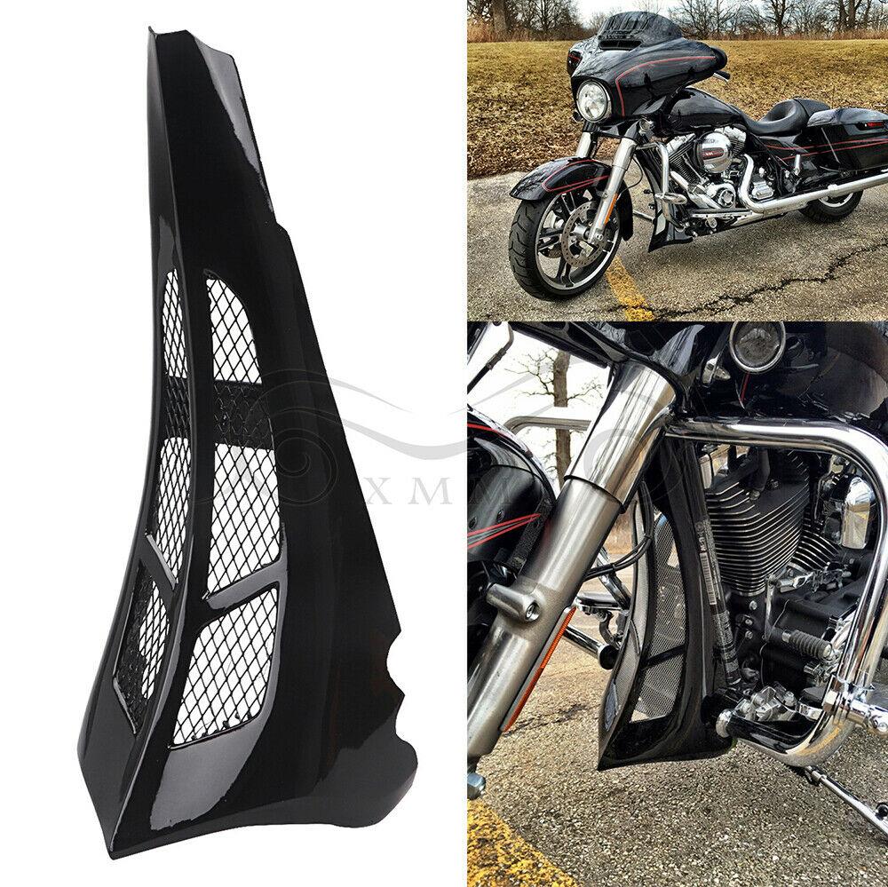 Black ABS Chin Spoiler Scoop Fit For Harley Touring Street Road Glide FLHX FLTRX - Moto Life Products