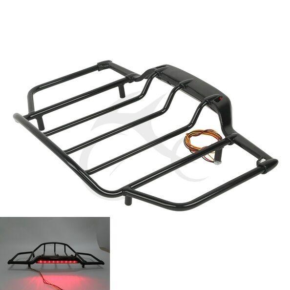 LED Light Air Wing Trunk Luggage Rack Fit For Harley Tour Pak Touring ...