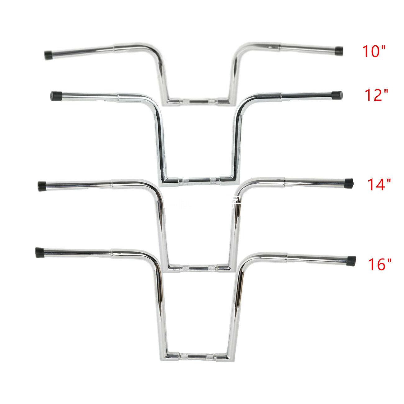 10"/12"/14"/16" 1 1/4" Ape Hanger Fat Handlebar For Harley Softail Sportster XL - Moto Life Products