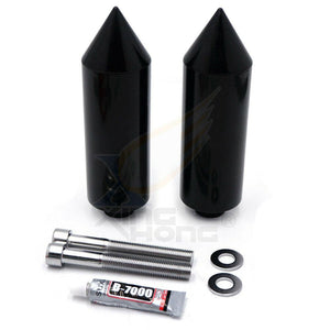 Extended Aluminum Spike FRAME SLIDERS BLACK For 2003-2006 Honda CBR600RR CBR600 - Moto Life Products