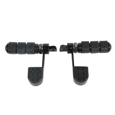 Pair Black Foot Pegs Rest Heel Support Fit For Harley SPORTSTER FXWG FXR SOFTAIL - Moto Life Products