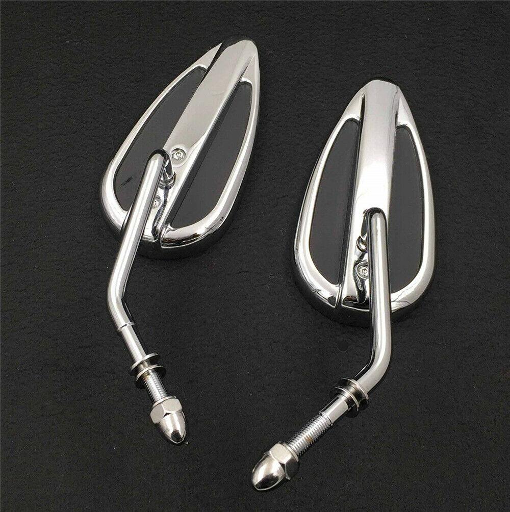 Motorcycle Chrome Teardrop Mirror For Harley Sportster Low Glide Fxrs Fxrt Softa - Moto Life Products