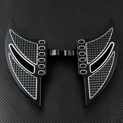 Front + Rear Foot Pegs Floorboard Fit For Harley Touring FLHT FLTR Dyna Softail - Moto Life Products