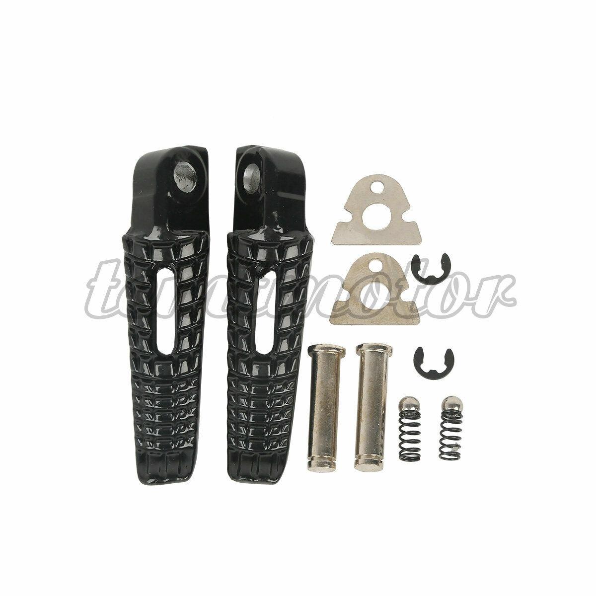 Aluminum Rear Black Passenger Foot Pegs Footrests Fit For Suzuki GSXR1000 05-20 - Moto Life Products