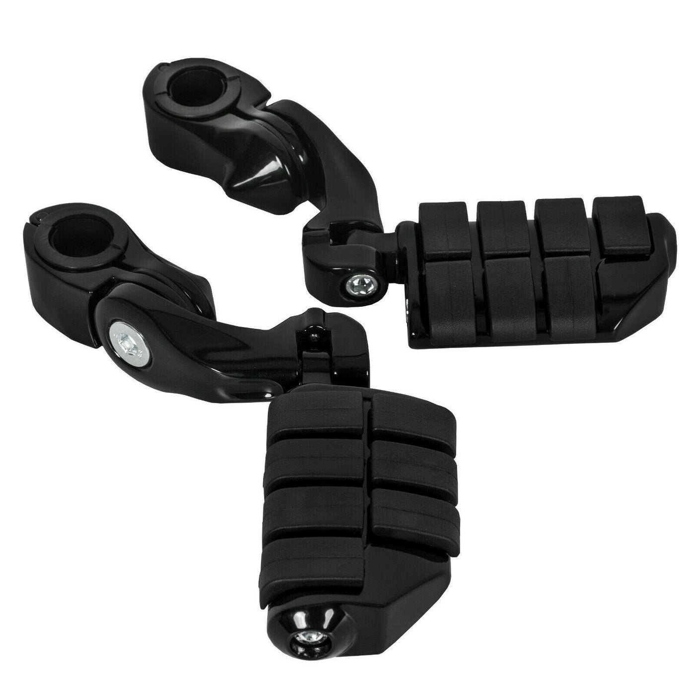 Universal Pair Foot Pegs Black 1-1/4 "(32mm) Engine Guards For Harley - Moto Life Products