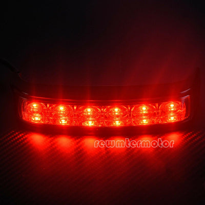 LED Saddle bag Run/Brake/Turn Lamp Light Chrome House Red Len for Harley 2014-19 - Moto Life Products