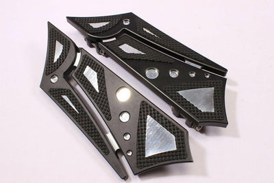 NEW FRONT FOOTPEGS FLOORBOARDS FOOTBOARDS FOOT PEGS HARLEY TOURING STREET GLIDE - Moto Life Products