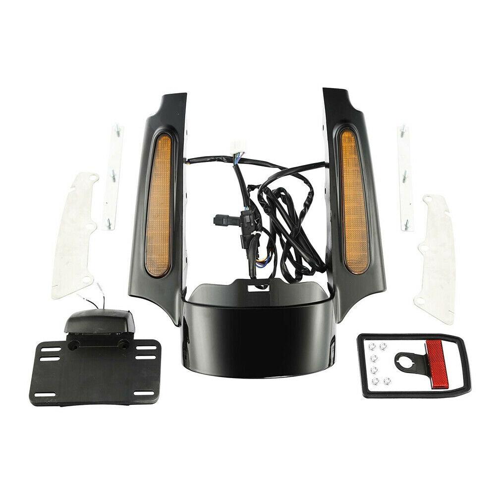 Rear Fender Fascia Set W/ LED Light For Harley Touring Road King Glide 2009-2013 - Moto Life Products