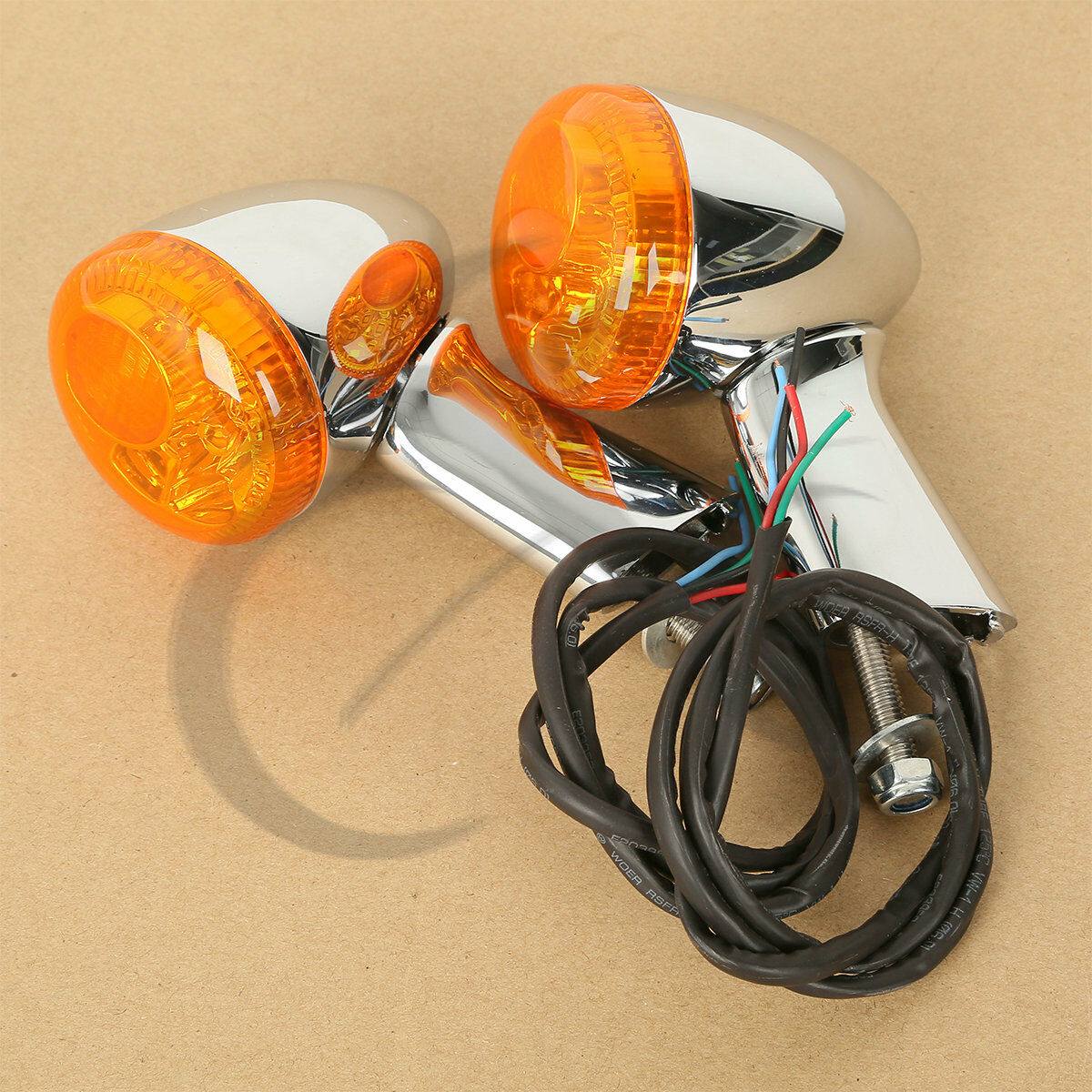 Rear Turn Signals LED Light Bracket Fit For Harley Sportster XL883 1200 92-Up - Moto Life Products