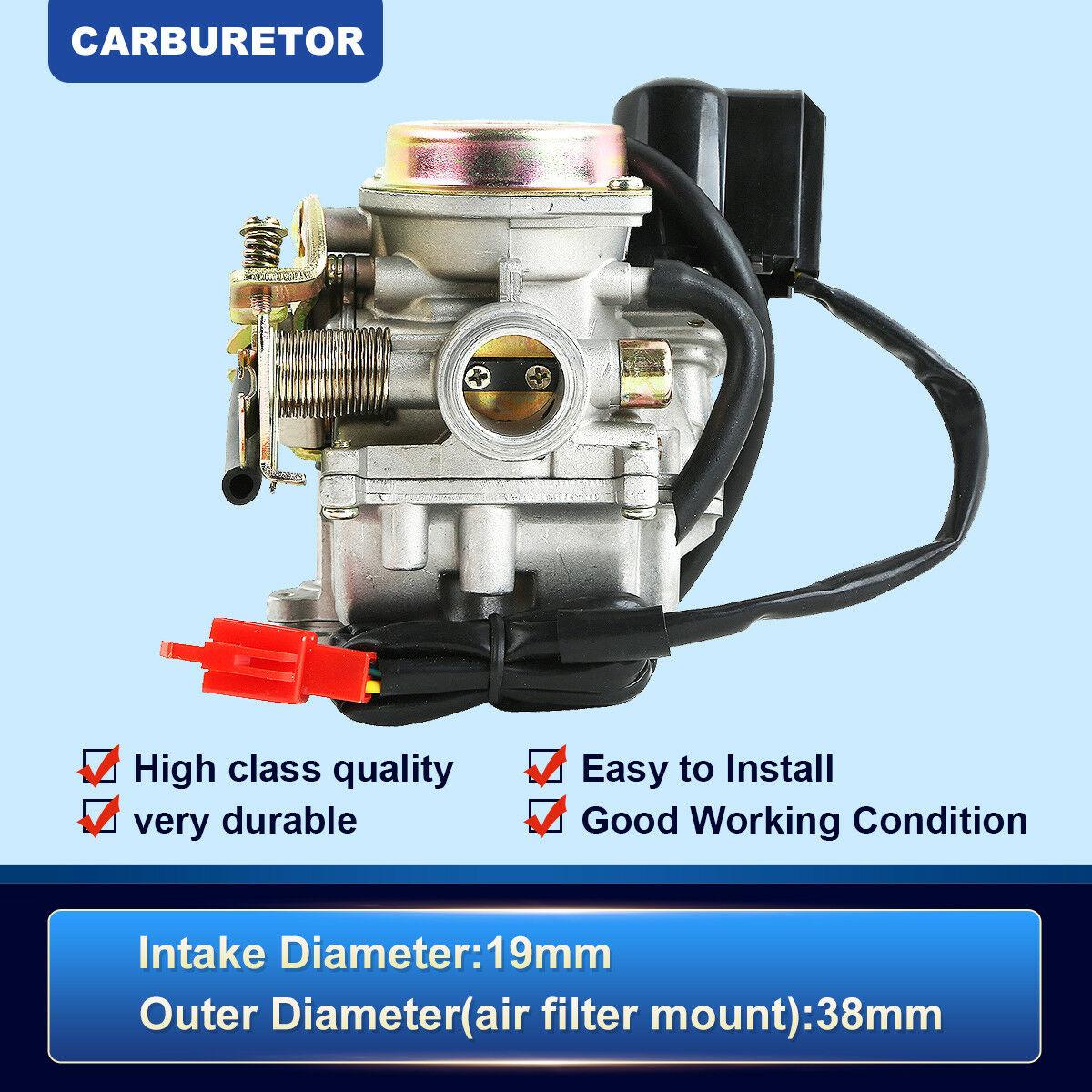 19mm 50cc SCOOTER Carb CARBURETOR~ 4 stroke chinese GY6 139QMB engine moped SUNL - Moto Life Products