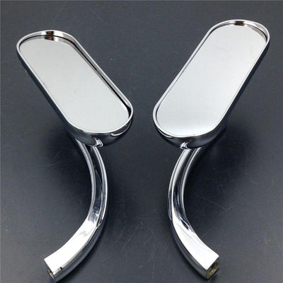 Mini Oval Micro Mirror For most all Harley models Softail Dyna Touring XL .... - Moto Life Products