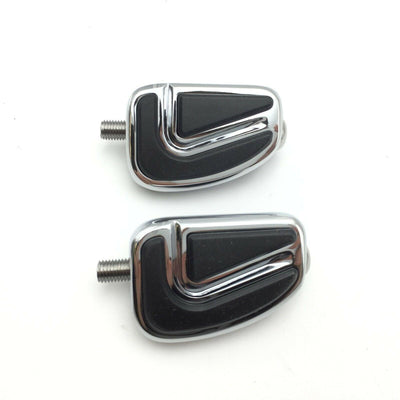 2PC Chrome AirFlow Groove Shifter Peg Foot Peg For Harley V-Rod CVO Fat Boy FLST - Moto Life Products