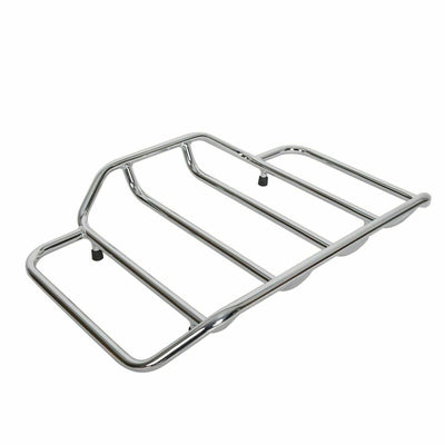 Premium Chrome Tour Pack Top Luggage Rack For Harley Davidson Touring - Moto Life Products