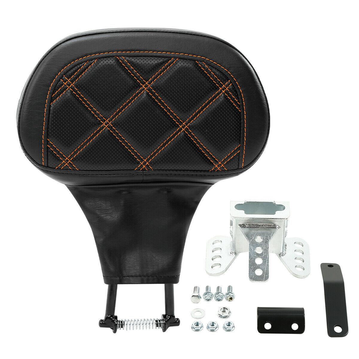 Driver Backrest Pad Fit For Harley Touring Street Glide Road Glide 1988-2022 - Moto Life Products