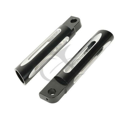 Male Mount Black Footrest Foot Peg Fit For Harley Touring Sportster Dyna Softail - Moto Life Products