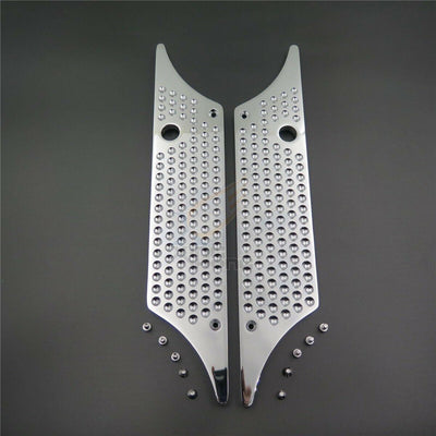 Chrome New Billet Hard Saddlebag Latch Cover Face For Harley Street Glide - Moto Life Products
