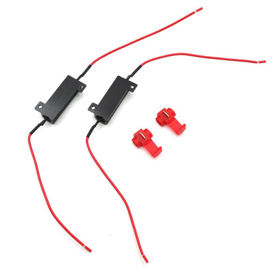 Black 2x Load Resistor Resistance LED Indicator DRL Turn Signal 50Watt 10 ohm - Moto Life Products