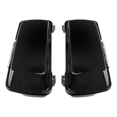 Matte Black SaddleBags w/ Latche Fit For Harley Touring Road King Glide 94-13 - Moto Life Products