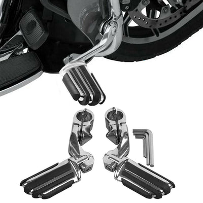 1 1/4"Short Angle Highway Footpeg Peg Mount Bracket Fit For Harley Electra Glide - Moto Life Products