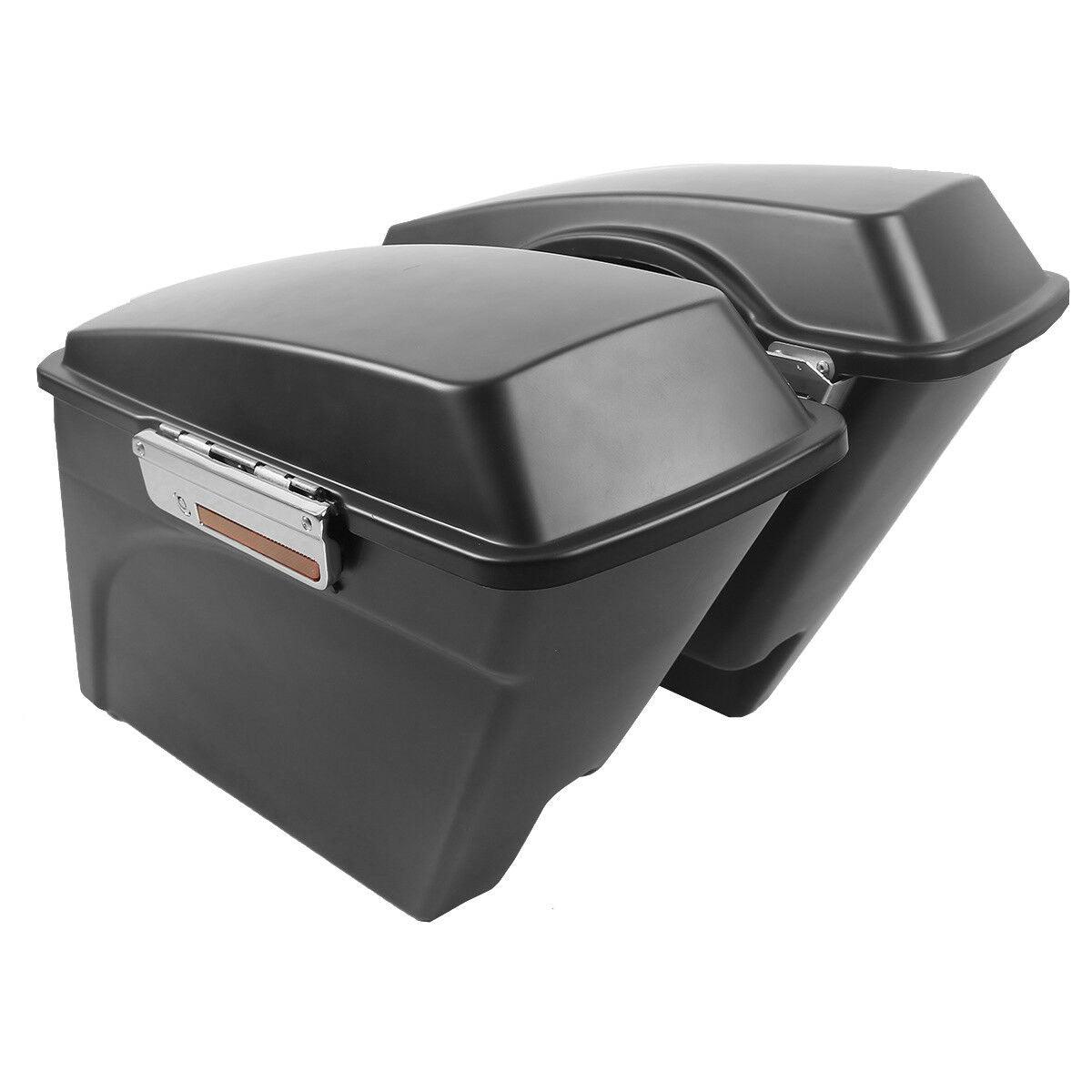 5" Stretched Extended Hard SaddleBags Fit For Harley Road Electra Glide 93-13 12 - Moto Life Products