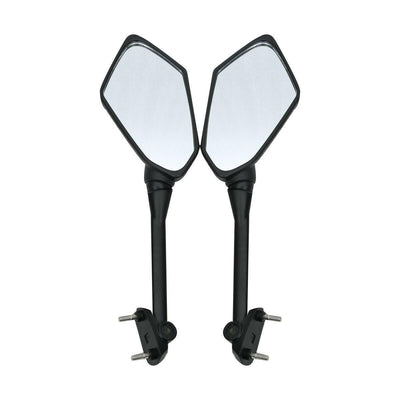 Pair Side Rear View Mirrors For KAWASAKI NINJA 650R ER6F ER-6F 2009-2016 Black - Moto Life Products