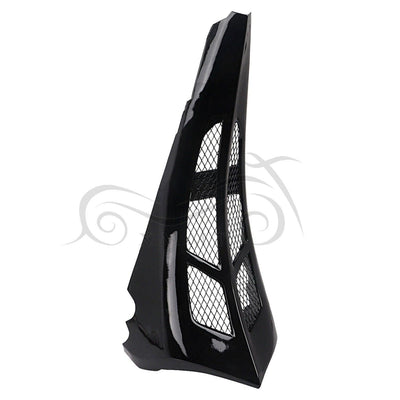 Black ABS Chin Spoiler Scoop Fit For Harley Touring Street Road Glide FLHX FLTRX - Moto Life Products