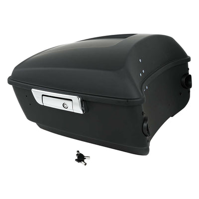 Matte Black King Pack Trunk w/ Latch Fit For Harley Tour Pak Touring 14-2022 20 - Moto Life Products