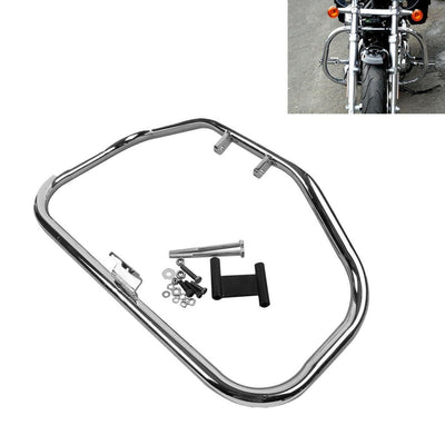 Engine Guard Crash Bar Fit For Harley Sportster XL 883 1200 84-03 Chrome/Black - Moto Life Products