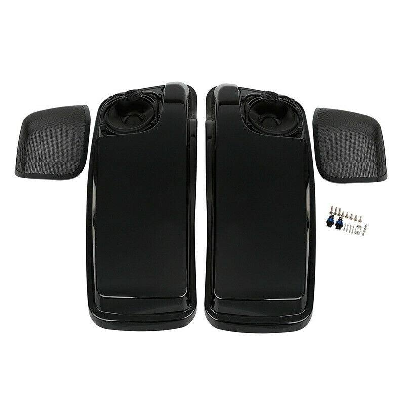 Saddlebag Lids W/ 5"X7" Speakers Fit For Harley Touring Street Road Glide 14-21 - Moto Life Products