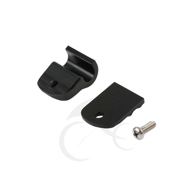 Black Clutch Cable Clip Fit For Harley Heritage Softail Fat Boy FLSTF FLST 00-21 - Moto Life Products