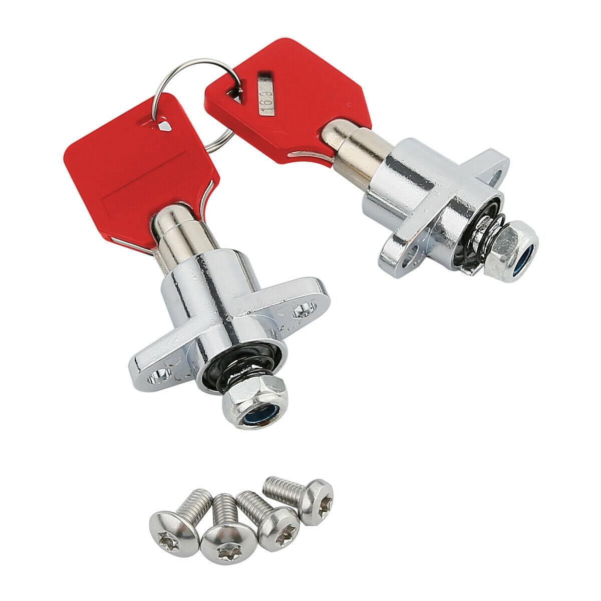 2x Hard Saddlebag Lock Key Fit For Harley Touring Road King Electra Glide 14-21 - Moto Life Products