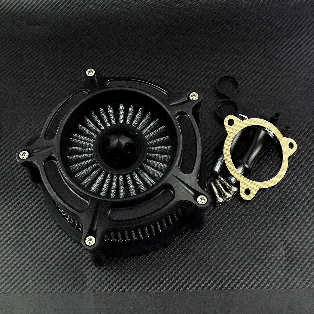 Matte Black Air Cleaner Grey Intake Filter Fit For Touring 08-16 Softail 2016 - Moto Life Products